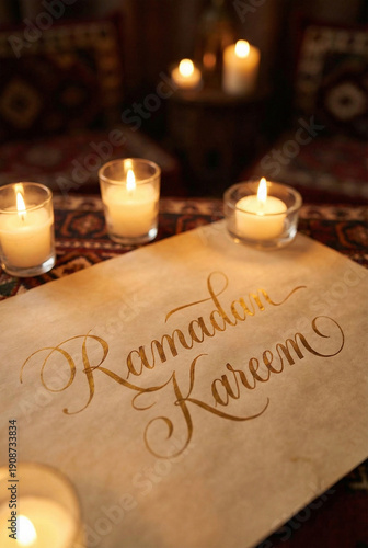 Wallpaper Mural Ramadan Kareem with Soft Candle Light Torontodigital.ca