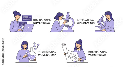 Female Scientist Working in Laboratory Setting.