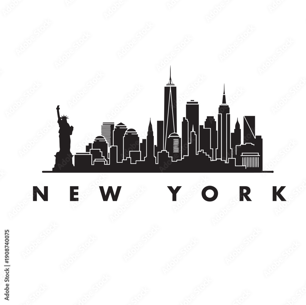 Obraz premium new york city skyline