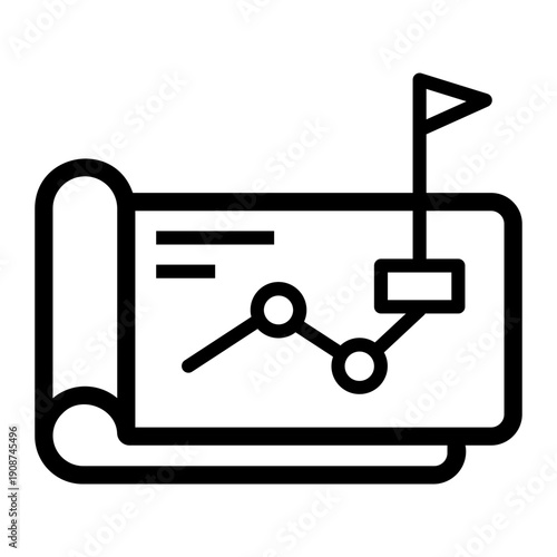 planning Line Icon