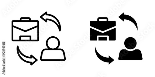 Business to consumer icon, element icon for business opportunities, Design Branding, Print, and Digital Media