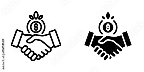 Trust icon, element icon for business opportunities, Design Branding, Print, and Digital Media