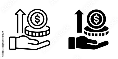Monetize icon, element icon for business opportunities, Design Branding, Print, and Digital Media