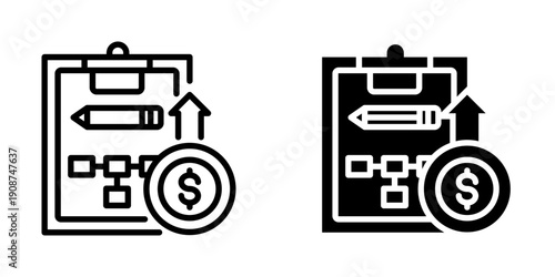 Strategic planning icon, element icon for business opportunities, Design Branding, Print, and Digital Media