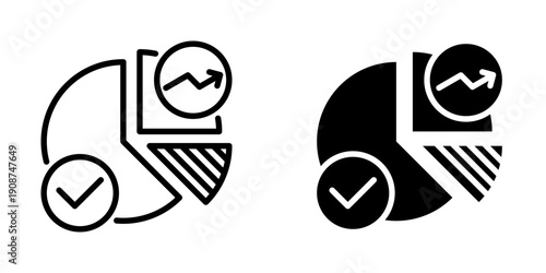 Market share icon, element icon for business opportunities, Design Branding, Print, and Digital Media