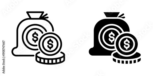 Finance icon, element icon for business opportunities, Design Branding, Print, and Digital Media