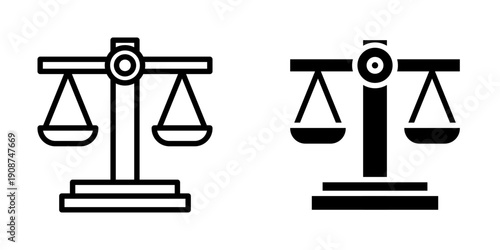 Balance scales icon, element icon for business opportunities, Design Branding, Print, and Digital Media