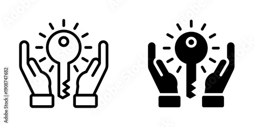 key to success icon, element icon for business opportunities, Design Branding, Print, and Digital Media