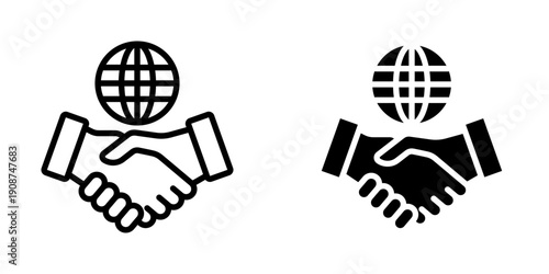 Business partnership icon, element icon for business opportunities, Design Branding, Print, and Digital Media