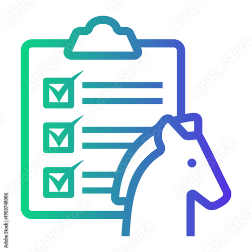 planning strategy Line Gradient Icon