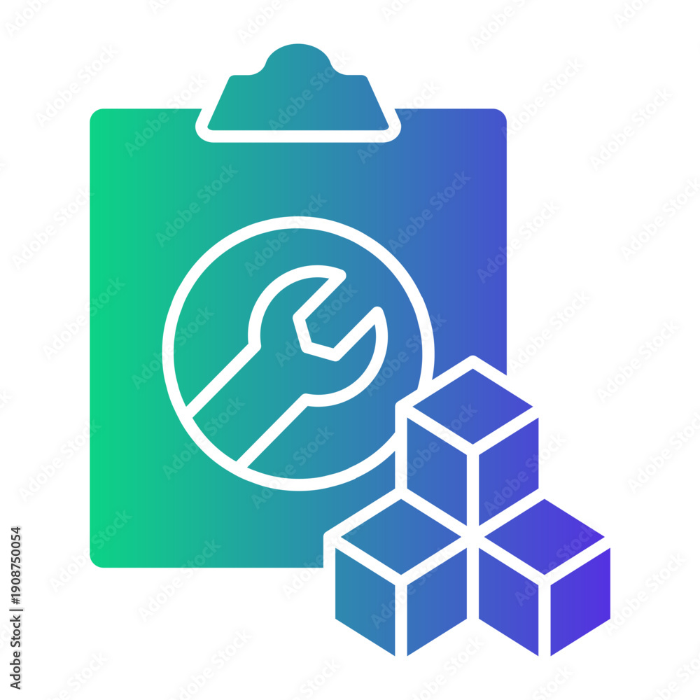 Obraz premium inventory Gradient icon