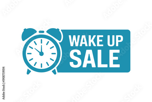 Blue Alarm Clock Icon Vector Illustration Design
