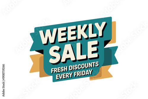 Vibrant Banner Advertising Fresh Deals Every Week