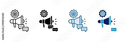 Brand Storytelling Icon Set Multiple Style Collection