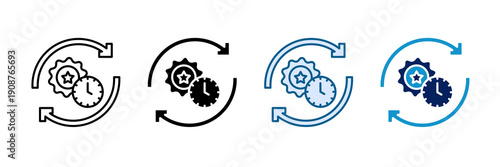 Brand Consistency Icon Set Multiple Style Collection