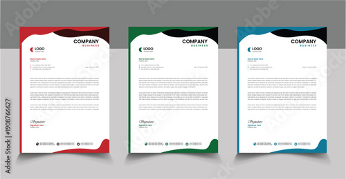 letterhead Design Unique Concept