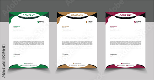 letterhead Design Unique Concept