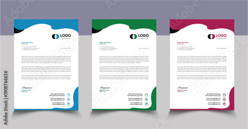 letterhead Design Unique Concept