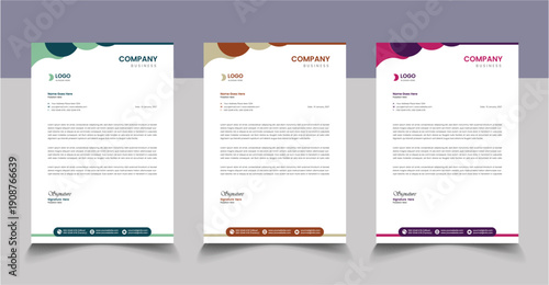 letterhead Design Unique Concept