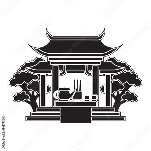 Traditional Asian Tea House