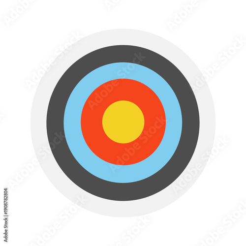 アーチェリーの的　イラスト