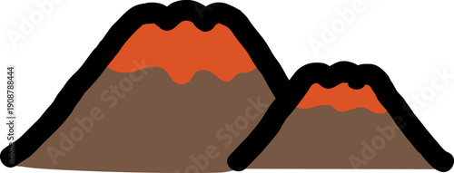 vector illustration of mountain landscape