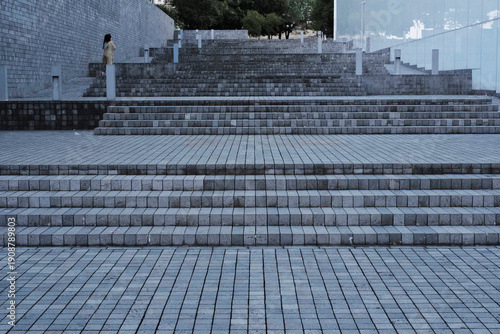 Tableau sur toile Steps and ramps are fun: architecture