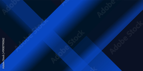 Blue black abstract background geometry shine and layer element vector for presentation design. Suit for business, corporate, institution, party, festive, seminar, and talks