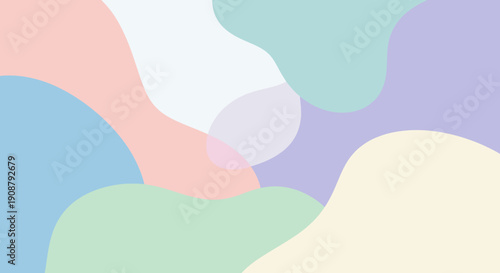 Wavy summer beach landscape illustration with blue sea water and yellow sand featuring a pink sky curve and colorful vector pattern texture design