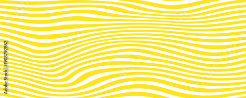 yellow wave background with thick lines modern illustration eps 10