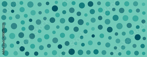 Teal Polka Dot Pattern Background Texture.