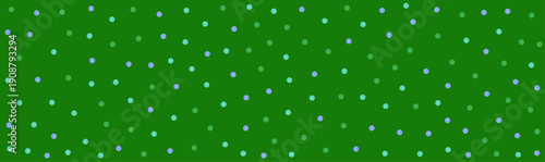 Green Background with White Dots Pattern.