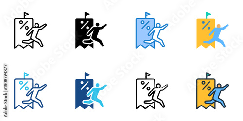 Tax Evasion icons set multiple style collection. Editable stroke 
