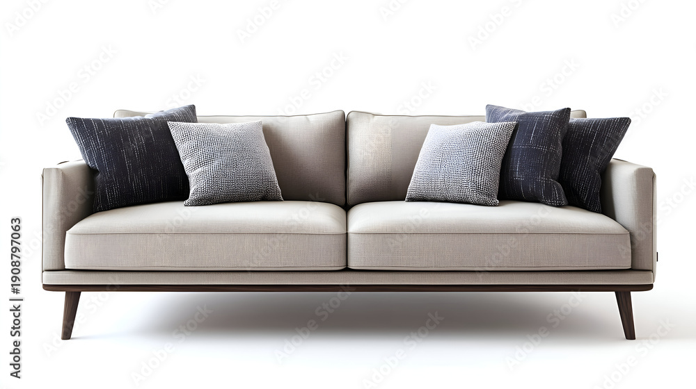 Fototapeta premium sofa isolated on white