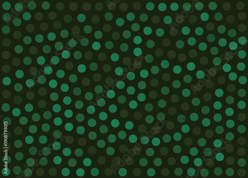 Abstract Green Bokeh Lights Background Texture.