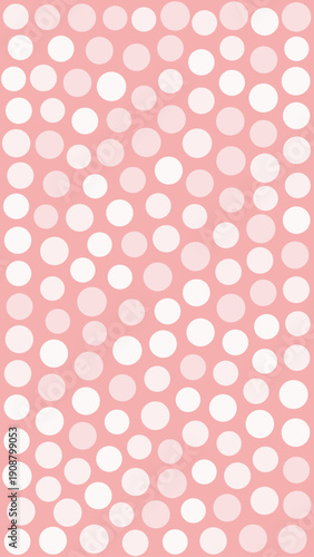 Pink Polka Dot Abstract Background Texture.