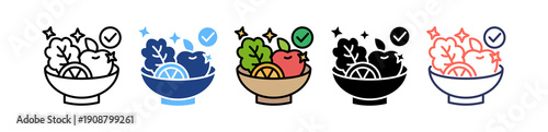 Clean Eating multiple icon