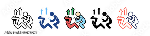 Fitness Training multiple icon