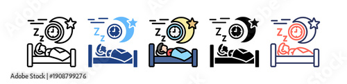 Sleep Routine multiple icon