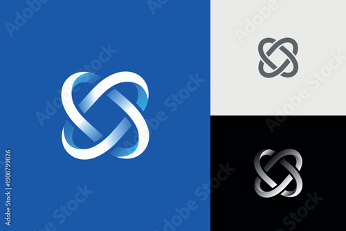 Abstract Infinity Knot Logo Design