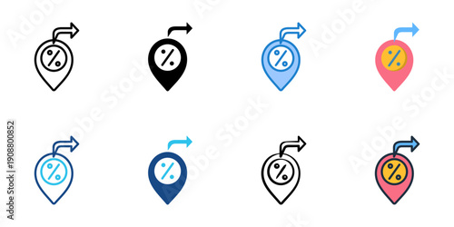 Export Tax icons set multiple style collection. Editable stroke 
