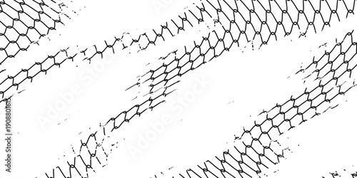 Net texture pattern on white background. Net texture pattern for backdrop and wallpaper. Realistic net pattern with black squares. Geometric background, vector illustration