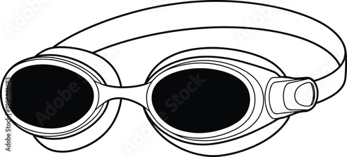 Swimming goggles, tinted lenses, water sports gear, aquatic accessory, pool equipment, protective eyewear, swim training, mirrored goggles, sleek design, comfort fit