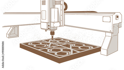 CNC Milling Machine Working.