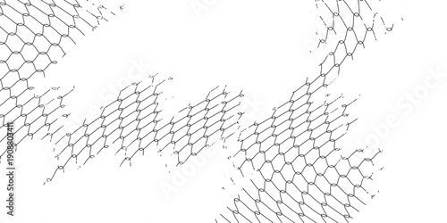 Net texture pattern on white background. Net texture pattern for backdrop and wallpaper. Realistic net pattern with black squares. Geometric background, vector illustration