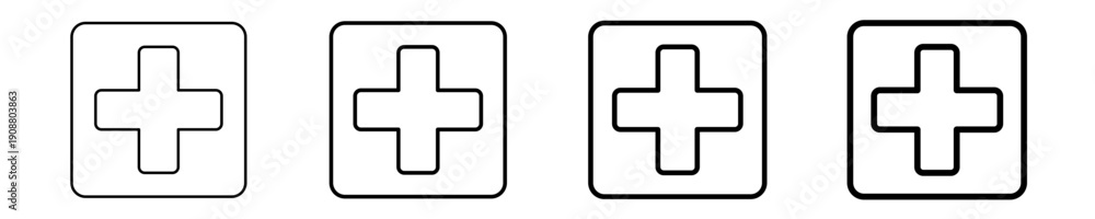 Obraz premium Medicine Droplet Icon Set Different Style Collection