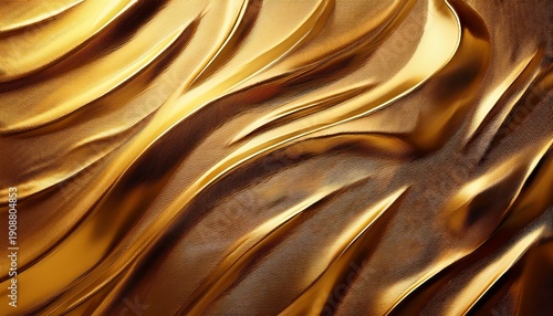 Texture Luxueuse En Feuille D Or Ultra Realiste