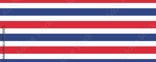 Barber shop concept pattern. Vector red, white and blue diagonal lines seamless texture