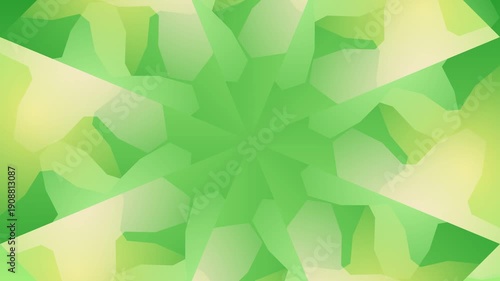 Wallpaper Mural Abstract Green Floral Kaleidoscope Pattern Motion Background Torontodigital.ca
