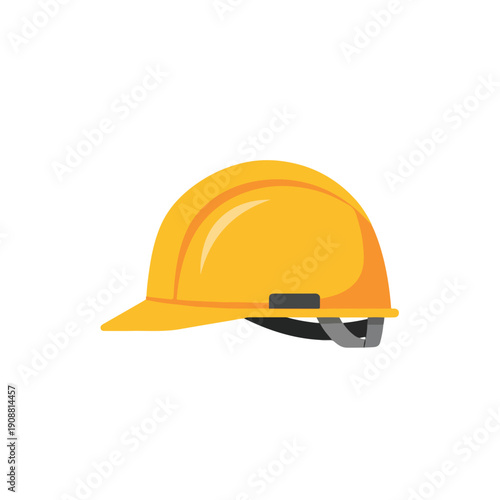 Illustration of a single construction helmet